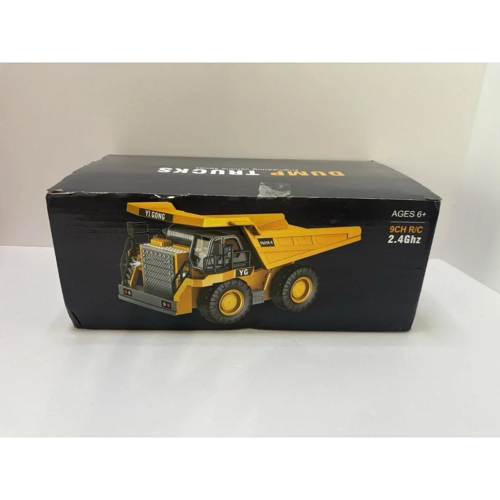 Yi Gong YG258-E RC Dump Truck 9CH 2.4GHz Remote Control Yellow Black Ages 8-11